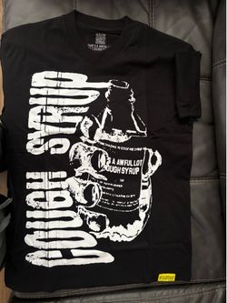 (Shirt is not free)All black with white awful lot of cough syrup shirt