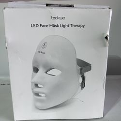 Teckwe Wireless Red Light Therapy Face Mask Open Box Unused 