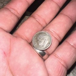 1966 dime vintage dime