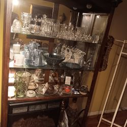 Beautiful Antique wooden China Cabinet 