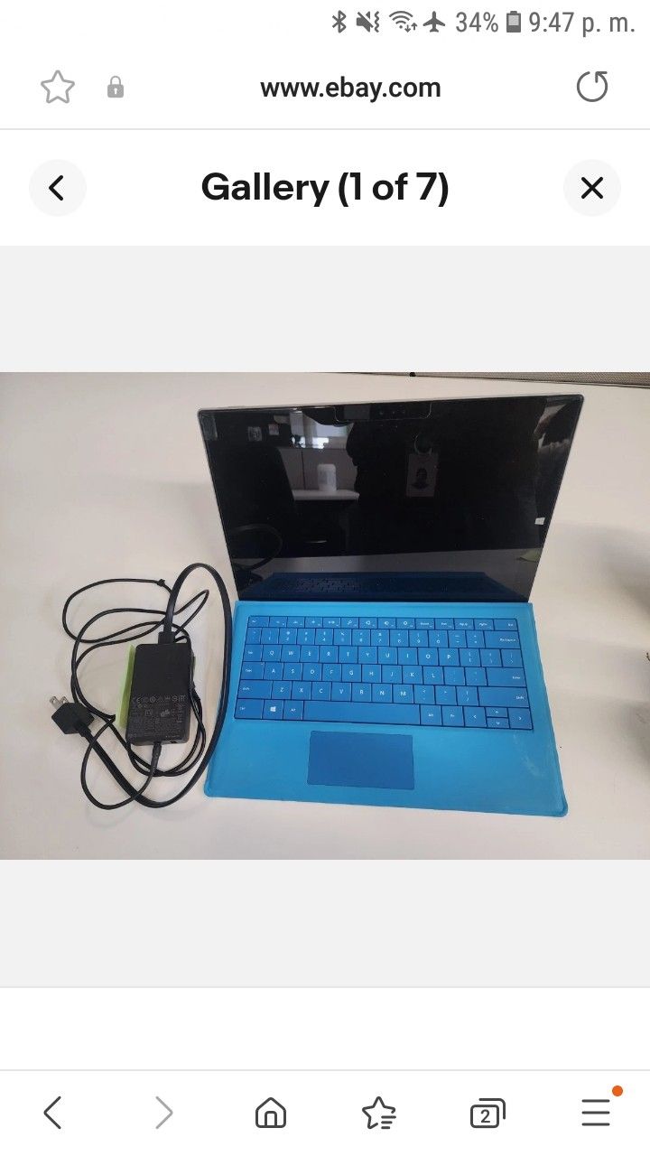 Microsoft Surface Pro 4 Windows 11 Working  Fine Charger INCLUDED 