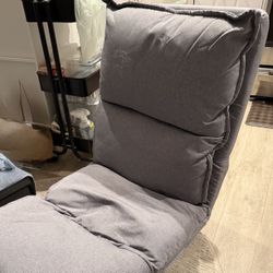 Lazy Sofa Chair With Ottoman