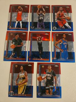 2026 topps chrome red, white and blue lot.