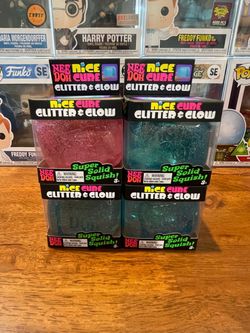 100% Authentic Needoh Glitter & Glow Nice Cube!