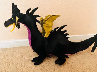 Disney Store Maleficent Dragon Plush 18" Sleeping Beauty