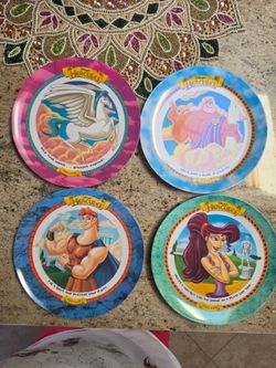 Vintage 1997 McDonald’s Disney Hercules Kids' Plastic Collectible Plates