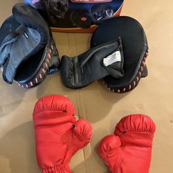Boxing Gloves And Partner Training mitts 