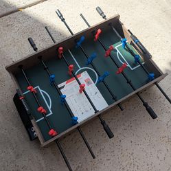 GoSports 32 Inch Tabletop Foosball Game Set - Mini Foosball Table - Oak