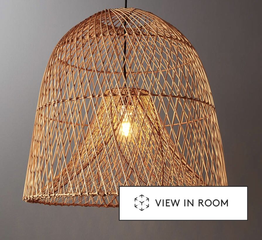 CB2 NASSA WOVEN BAMBOO PENDANT LIGHT