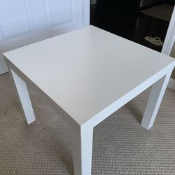 White Side table, End Table