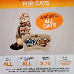 Neater Feeder for Cats- $20- New
- Almond color (4 piece set)