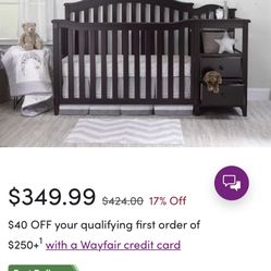 Berkley Convertible Crib Plus Diaper Changing Station