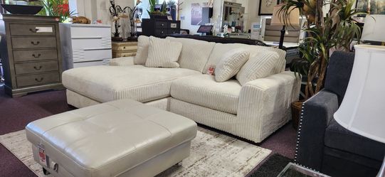 2 pc Beige Color Sectional