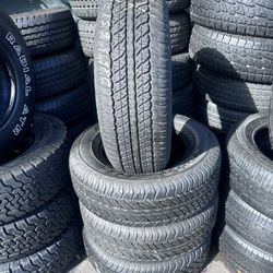 SET OF DUNLOP 265/65/17 98% TREAD LIFE