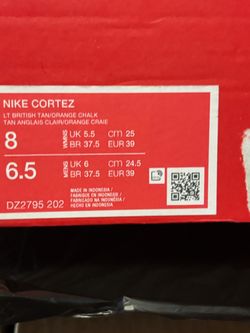 New Nike Cortez British Tan Women’s Size 8
