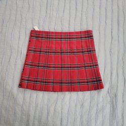 Red Plaid Skirt Never Worn Tags Still On