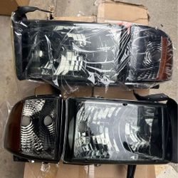 94-01 Dodge Ram Headlights Faros Calaveras Micas Luces 