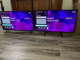 2  Vizio 40” Smart TV’s With New Remotes Control $80 Each Firm on Price