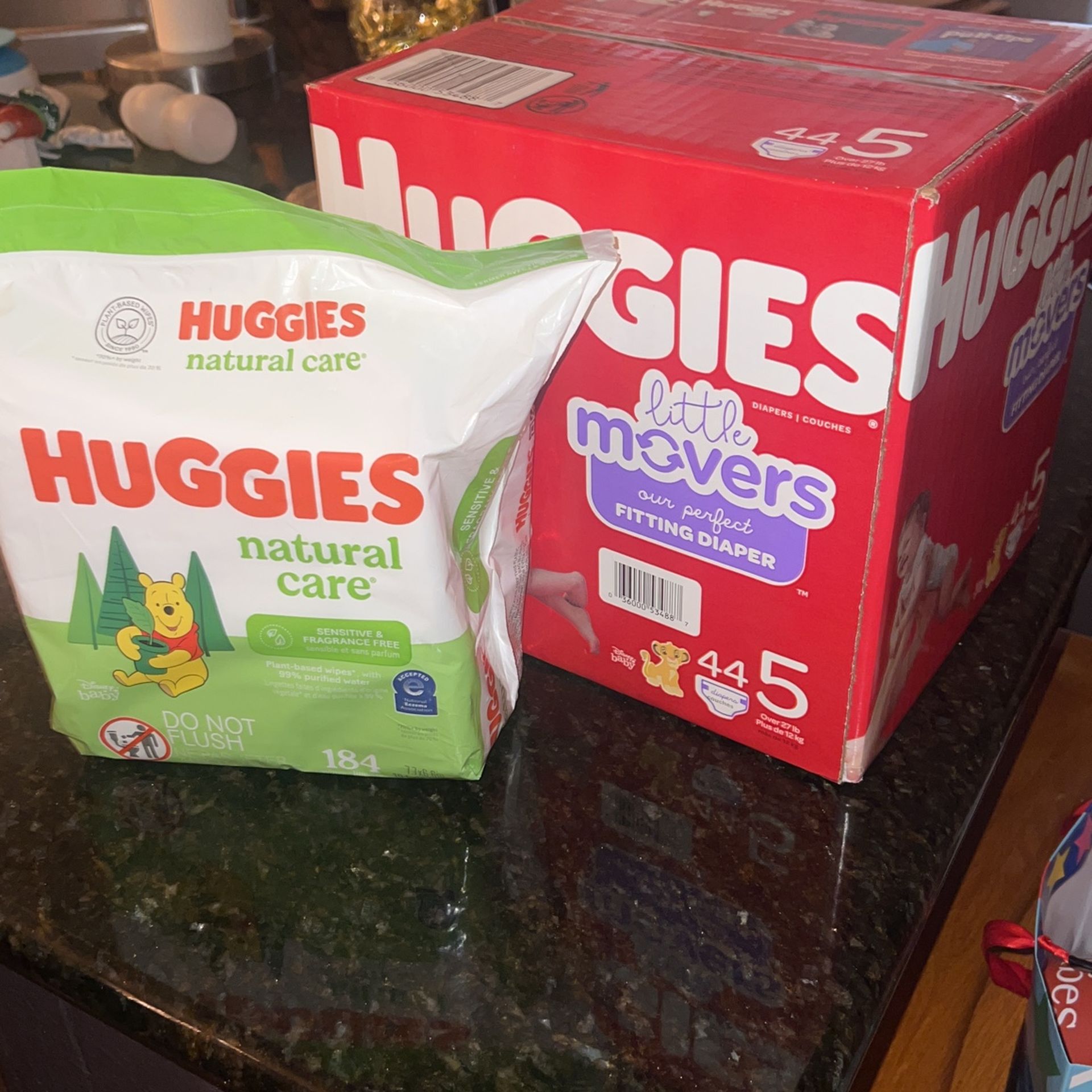 Size 5 Huggies Diapers And Baby Wipes