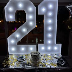 Marquee Numbers 2 And 1