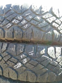LT235 80 17 two Goodyear tires $25 each