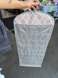 Hanging Jewelry Organizer with Pockets