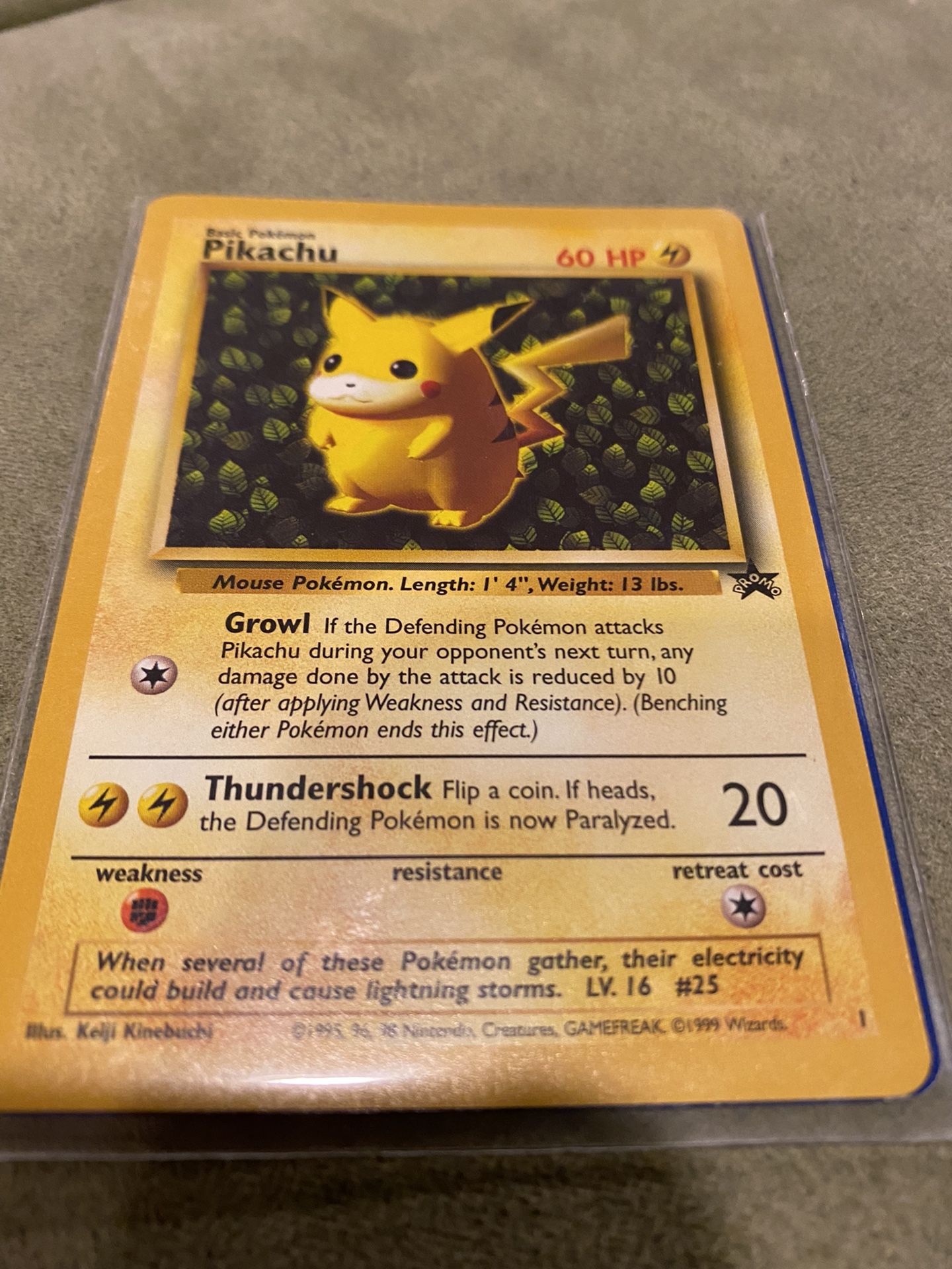 Pokemon TCG Pikachu Black Star Promo Near Mint & PlusPower Near Mint