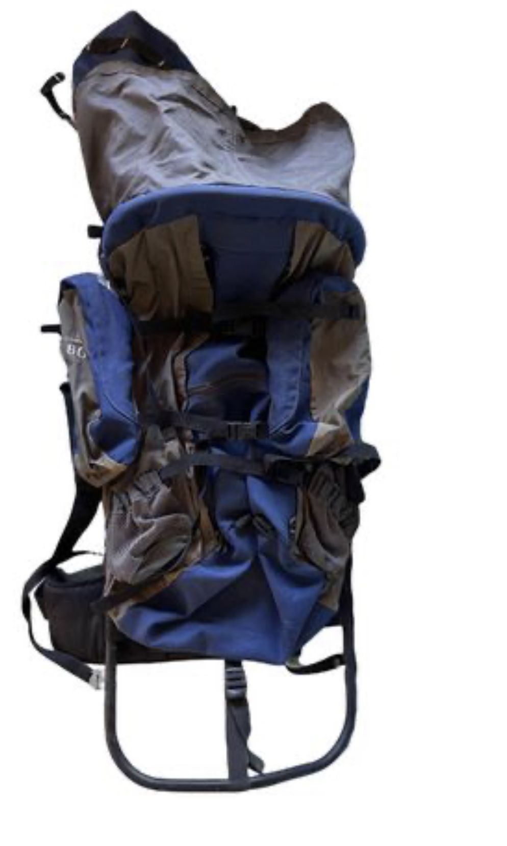 JANSPORT Carson 80 Liter External Hiking Backpack Lower Lumbar Padding ~ Blue 36”