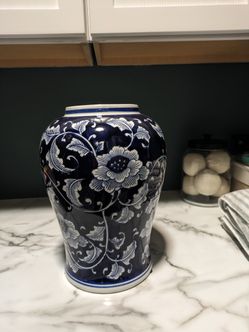 Blue And White Vase