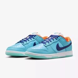 Nike Air Dunk Low Retro SE Men's Size 12 missing Lid HQ1538 416 Baltic Blue Deep