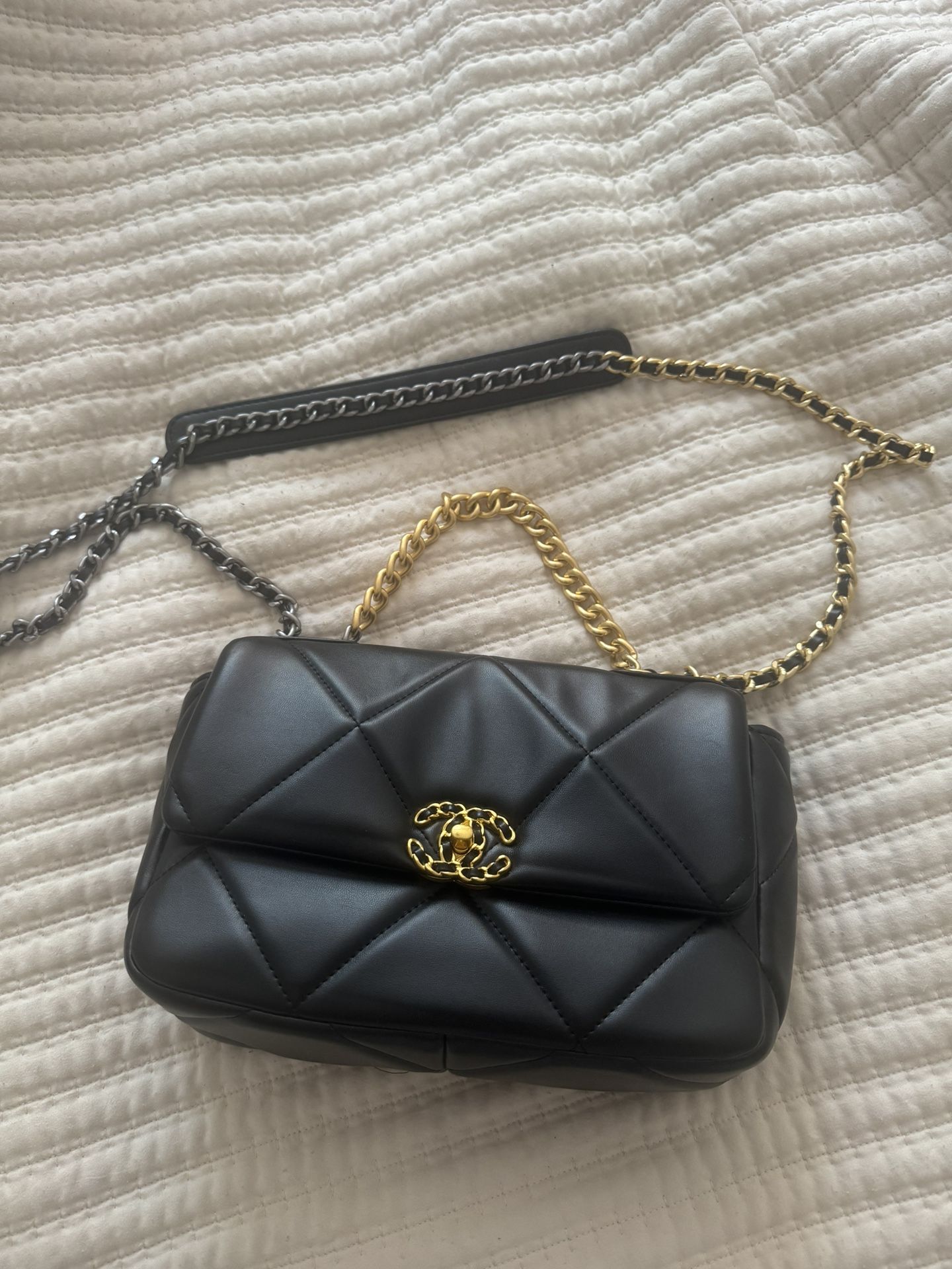 Chanel 19 Flap Bag Goatskin