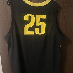 Mens Oregon Ducks NCAA Basketball Nike #25 Black Game Jersey XL