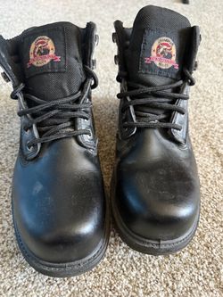 Steel Toe Black Boots