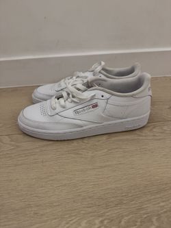 Women's Reebok Club C 85 Athletic Shoes White Light Grey BS7685 Size 9.5