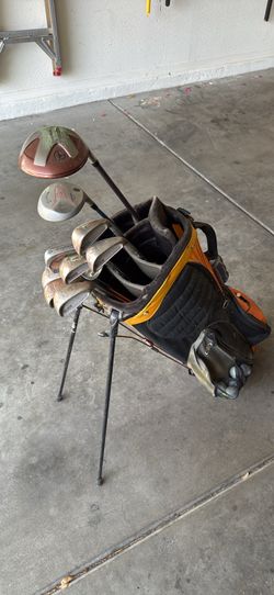Golf Clubs & Bag + Golf Balls