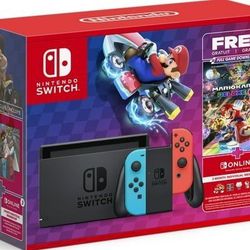 BRAND NEW NINTENDO SWITCH, TWO GAMES INCLUDED!!!!