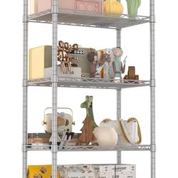 ❤️‍🔥 5-Tier Metal Storage Shelf with Adjustable Shelves,