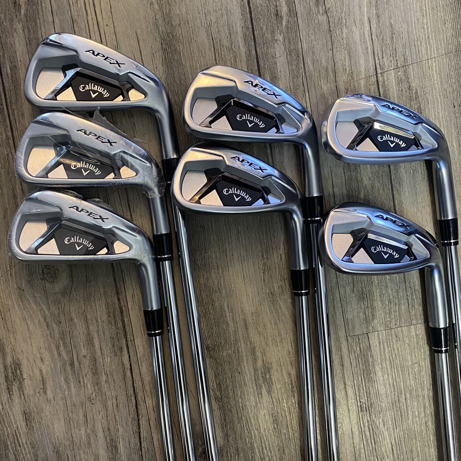 New Callaway Apex Iron Set 4-9PW (RH) Elevate steel Shaft R-Flex