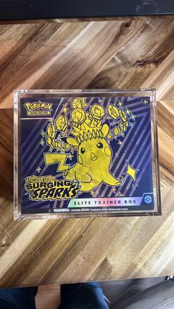 Pokemon surging Sparks elite trainer box ETB with acrylic case