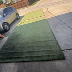 Used Two artificial grass carpet rolls -  outdoor - Each one are 10'x13' -  Together 260 Sq.Ft. 