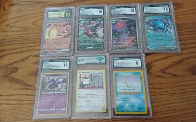 Pokémon card lot graded cards 6 cgc graded & 1 dsg graded pokemon tcg