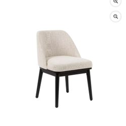 Better Homes & Gardens Springwood Dining Chair, Charcoal Finish. A little bit damaged  Overall Size: 20.28"W x 23.22"D x 31.3"H