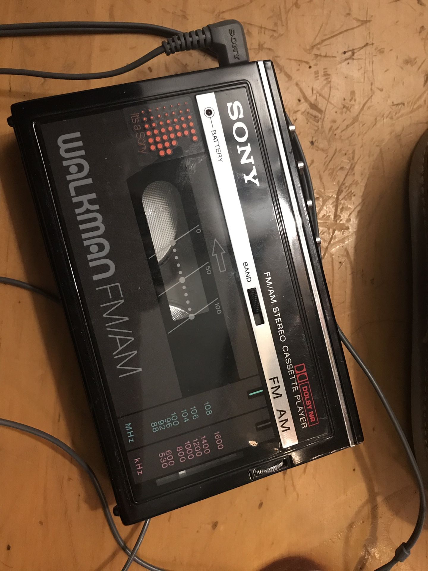 Vintage 80’s Sony Walkman WM-F10 FM/AM Cassette Player