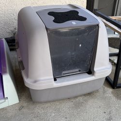 Litter box, Pet food storage, Pet food bowl