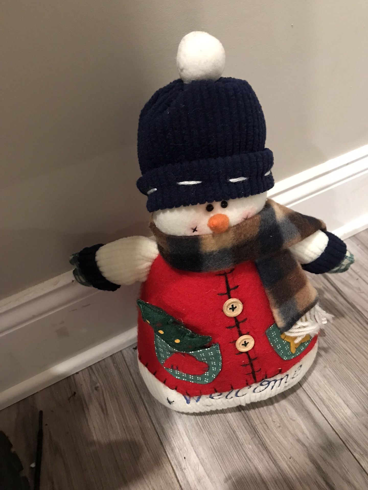 CHRISTMAS SNOWMAN WITH WEIGHTED BASE