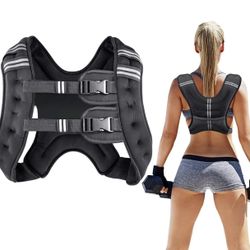 Prodigen Weighted Vest for Women and Men 8 Lbs with Reflective Stripe and Double Adjustable Buckle Straps Weight Vests for Strength Training, Jogging,