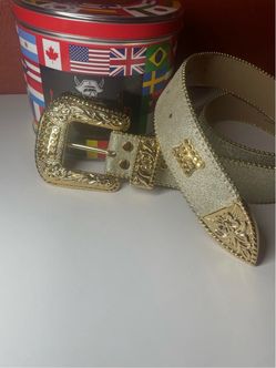 Bb simon gold glitter belt 34