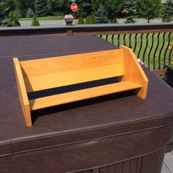 Solid wood bookshelf