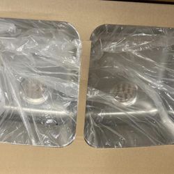 Double Bowl 18 Gauge stainless steel kitchen sink.