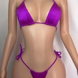 purple rain thong bikini 
